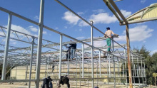 Steel frame agriculture/commercial multi-span PC greenhouse for tomato planting