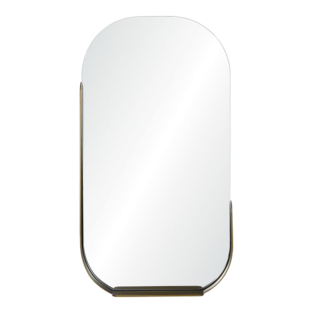 Modern simple bronze metal frame decorative mirror custom makeup mirror household hotel bathroom mir(图6) Modern simple bronze metal frame decorative mirror custom makeup mirror household hotel bathroom mir(图6)