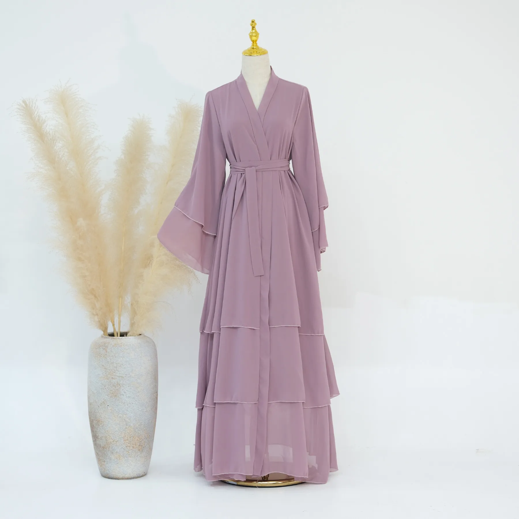 strapless open back dress Pink Lace Maternity Dress