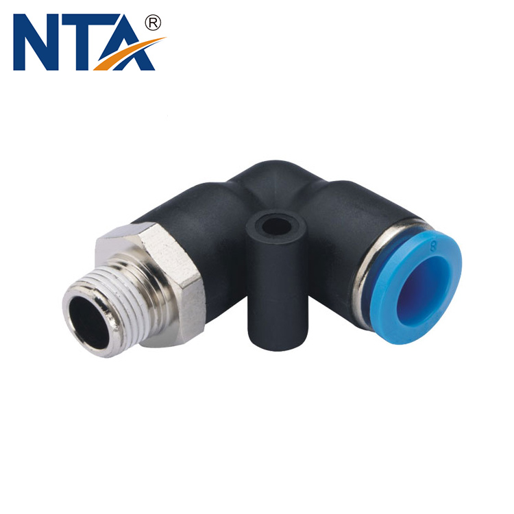 Pl Male Elbow Plastic Push In Fitting Pneumatic Fittingcompressed Air Fittingone Touch Tube 9464