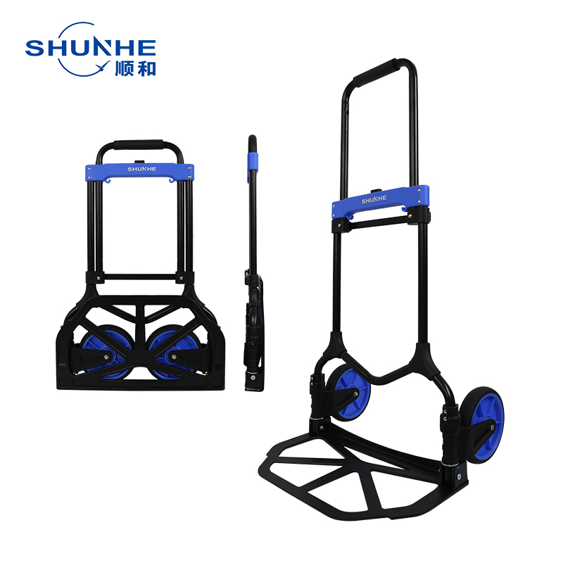 SHUNHE aluminum Folding Hand Truck 90kgs with bungee cord FW92CT