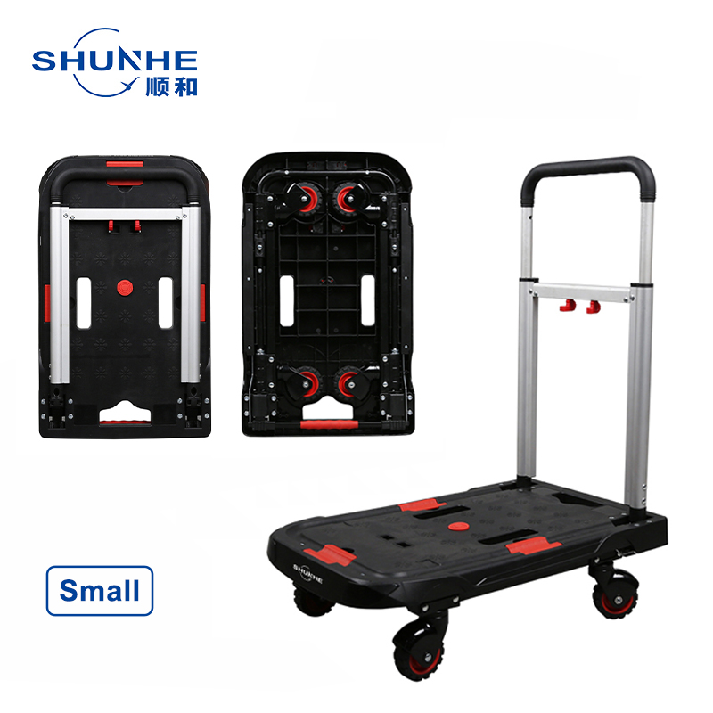 SHUNHE Smart & lightweight Platform folding cart Platform hand truck wigh foldable wheels 90KG