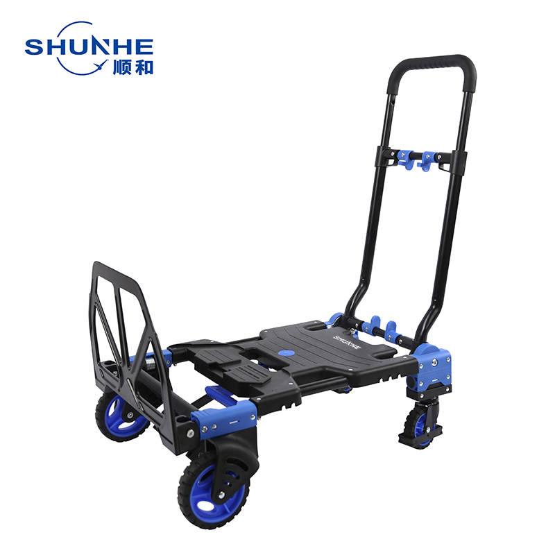 SHUNHE NEW STYLE 2in1 Aluminumplate handtruck convertible Cart 70