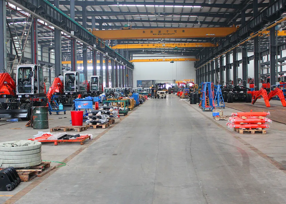Rotary excavation production line