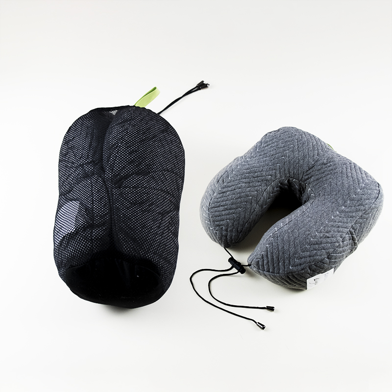 Bamboo Fiber Memory Feather Down Travel Pillow Supplier Rongda