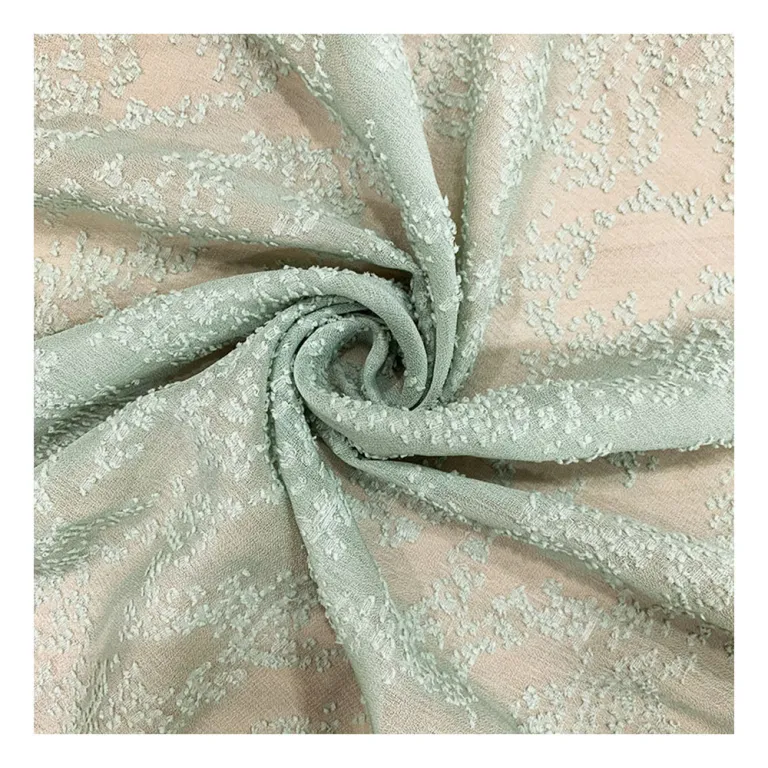 Coupon De Mousseline Polyester Fleurie 50x140 Cm - Lot De 10 Pièces - Neuf