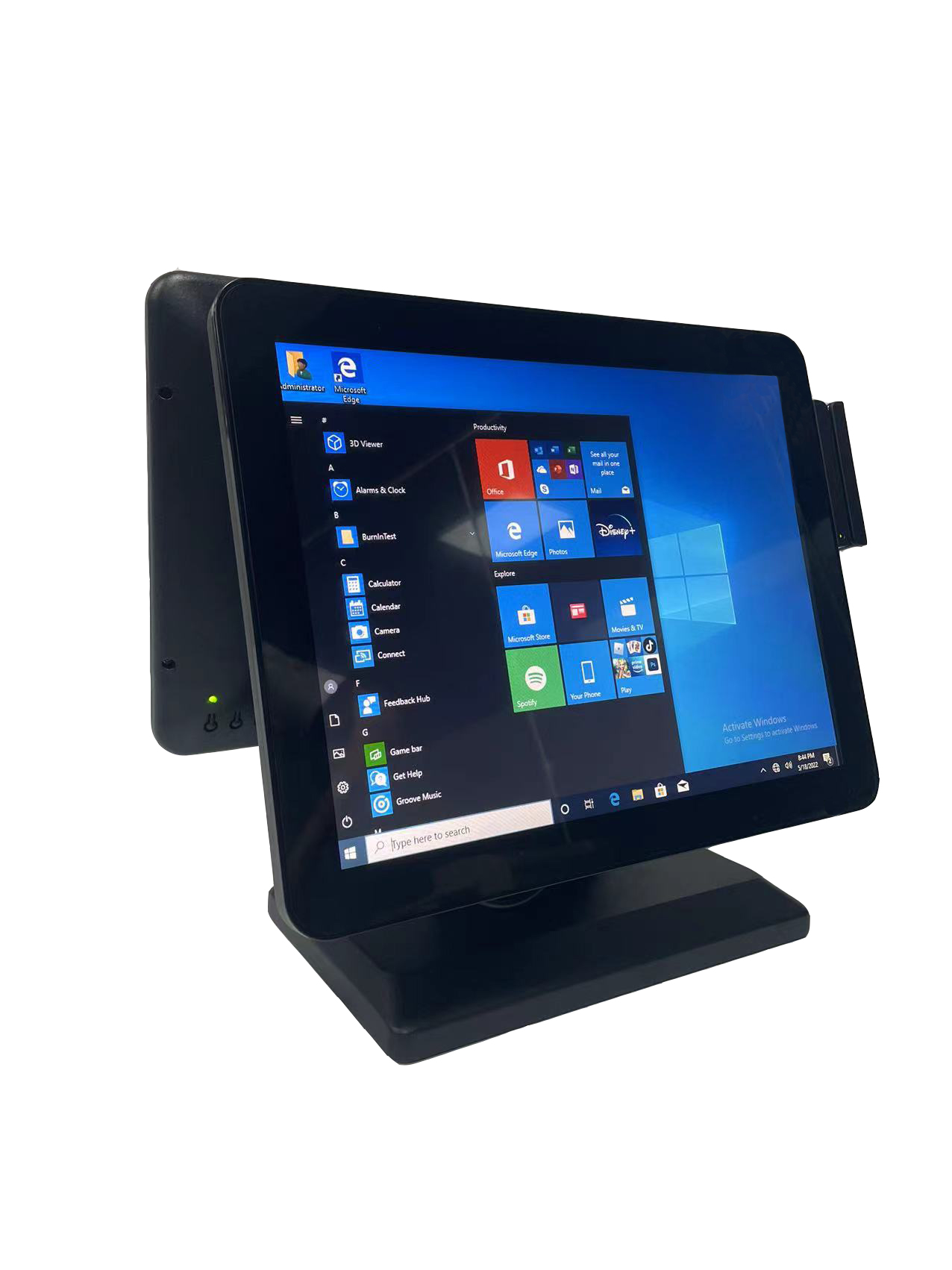 Linux System Touch POS Cash Register Machine Wireless POS System
