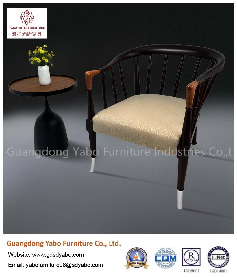 Customized solid wood fabric chair for hotel furniture manufacturers