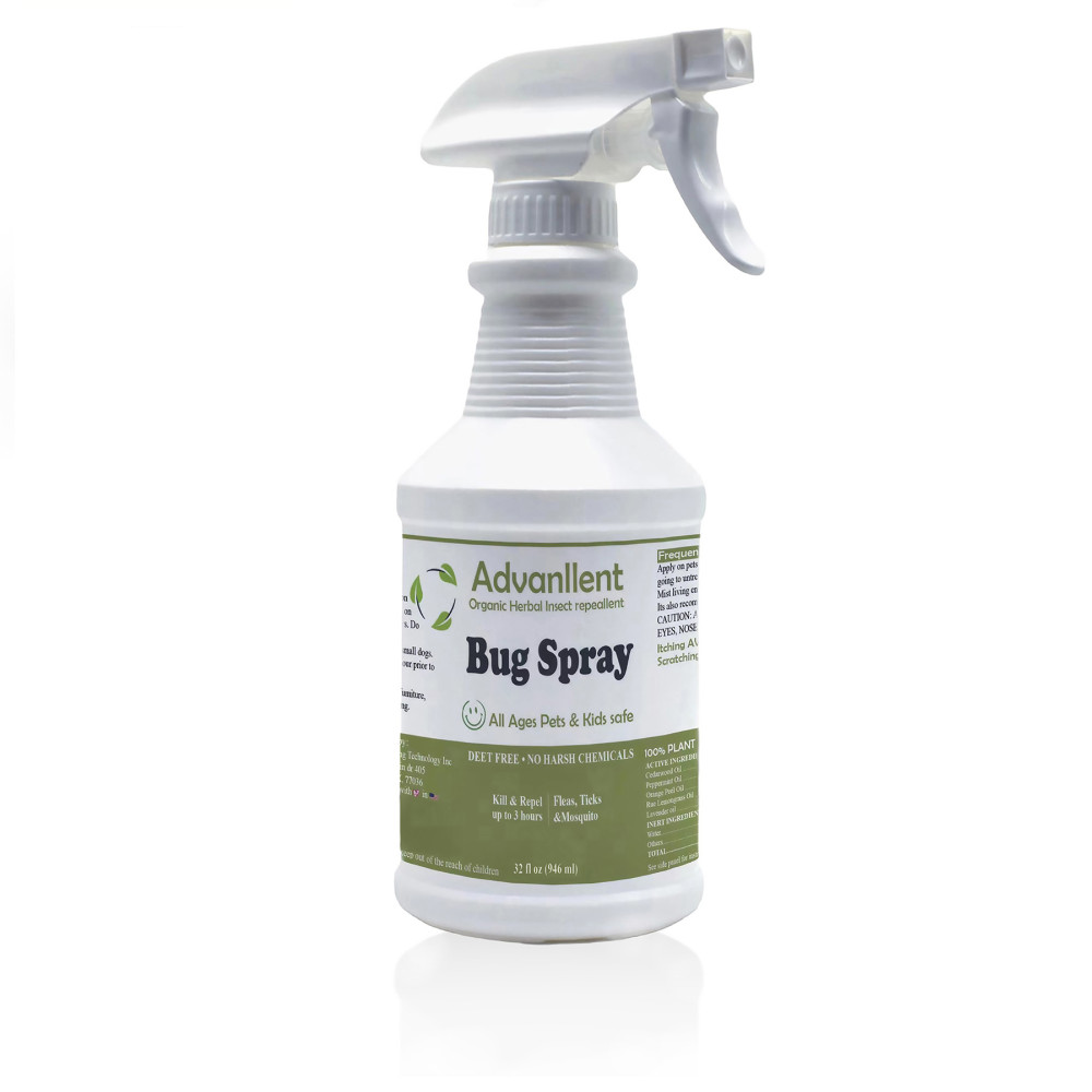Advanllent Flea and Tick Spray Natural and Safe Flea Spray 32oz The
