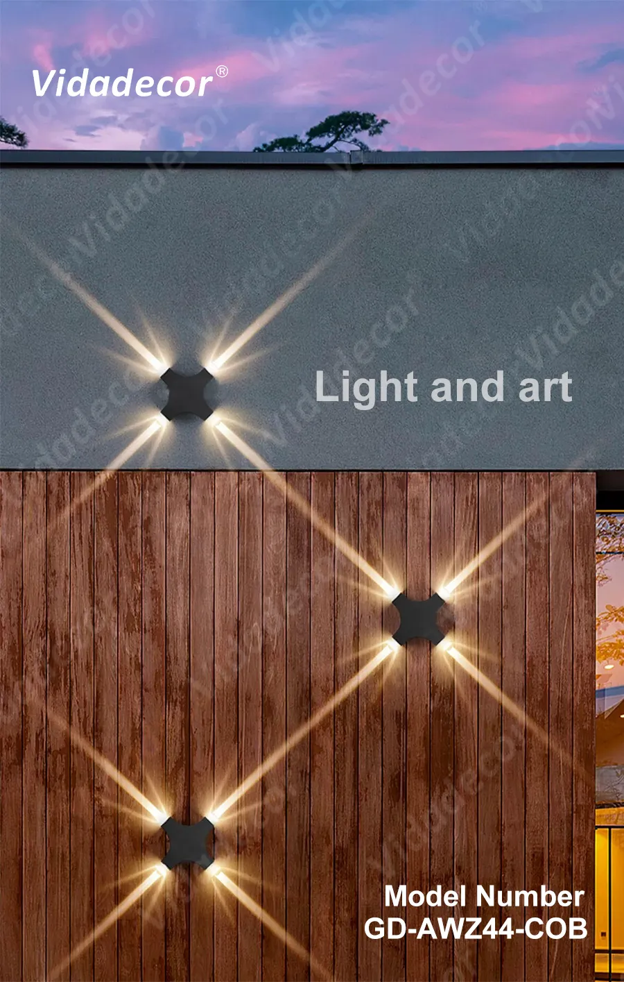 Luce Da Esterno Con Presa Integrata Ehaho - Applique A Parete Con Sensore Crepuscolare, Alluminio Antiruggine, IP65, 2 Prese GFCI, 15A/1800W, Per Portico E Giardino