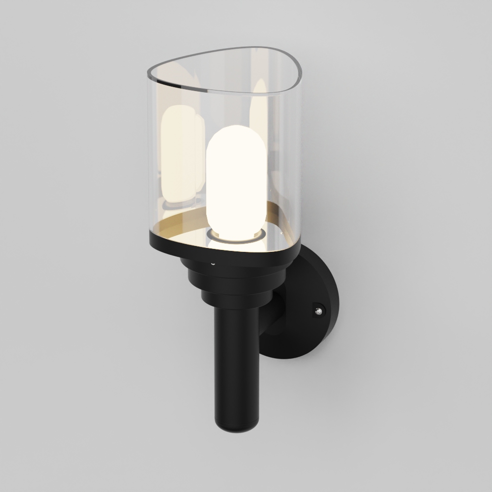  Best VIDADECOR-12W 600lm Black aluminum alloy transparent pc material Modern outdoor porch square corridor staircase garden E Company - VIDADECOR 