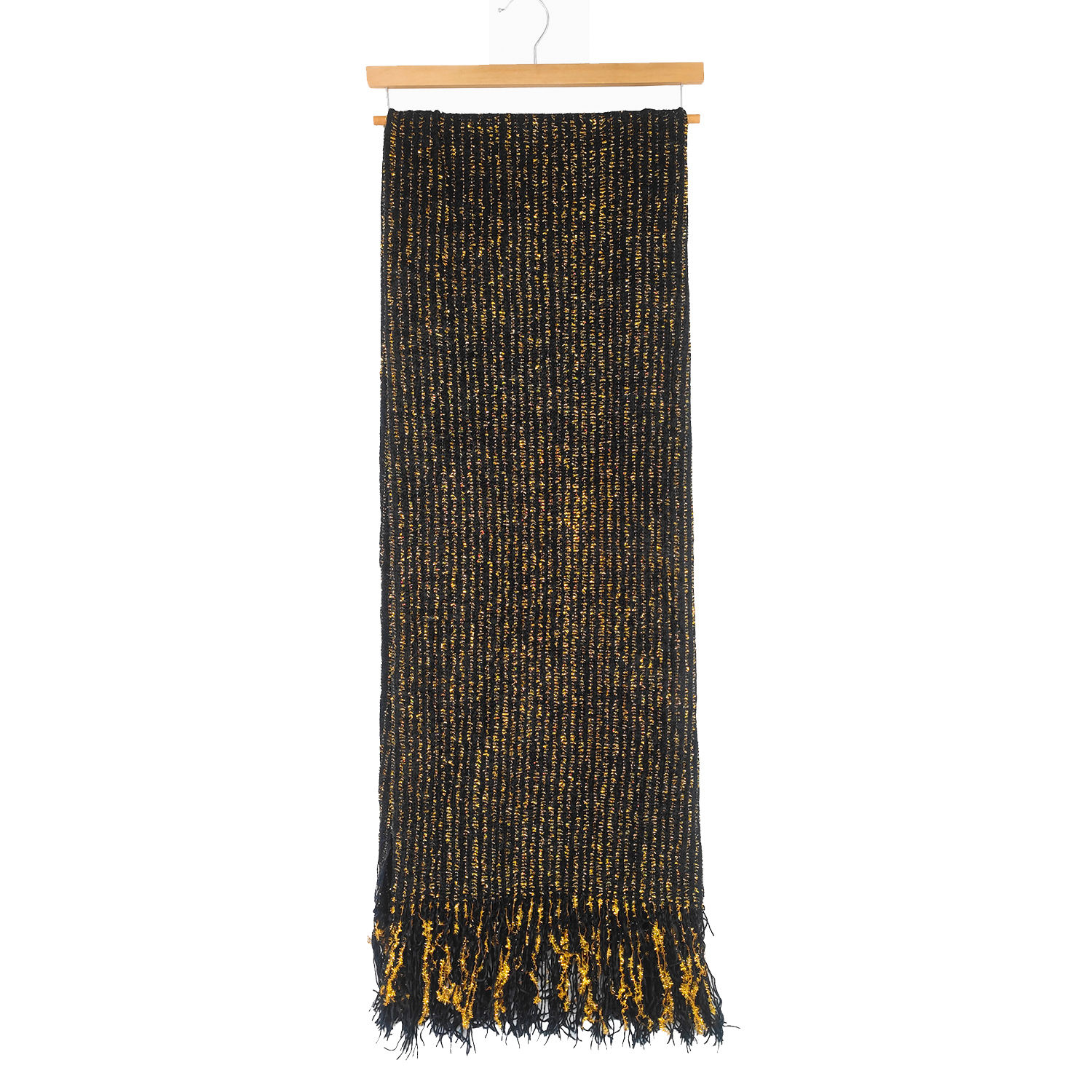  Best Tassel Knitted Decorative Blankets Soft Sofa Throw Blanket With Gold Lurex Textured Solid for Home Decor Company - Dalston 