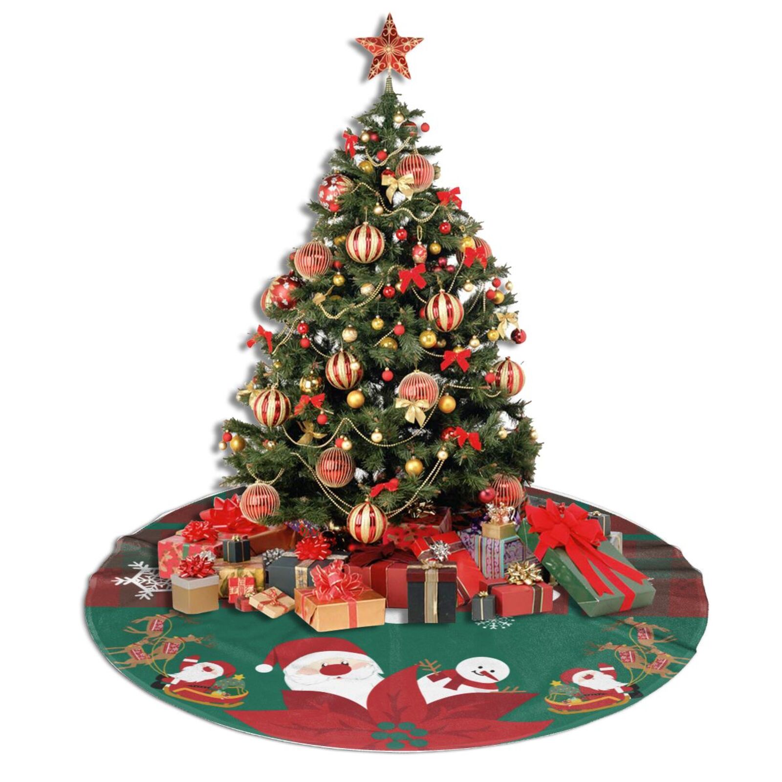  Best Christmas Tree Skirt Xmas Tree Mat for Winter New Year Holiday Party Decorations Indoor Outdoor Company - Dalston 