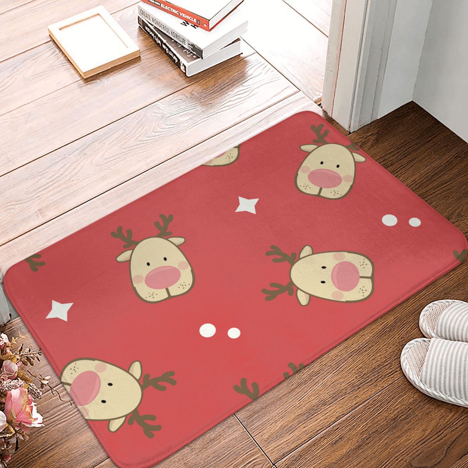  Quality Christmas Decorative Doormat Snowflake and Snowman Xmas Tree Holiday Outdoor Rug Manufacturer | Dalston 