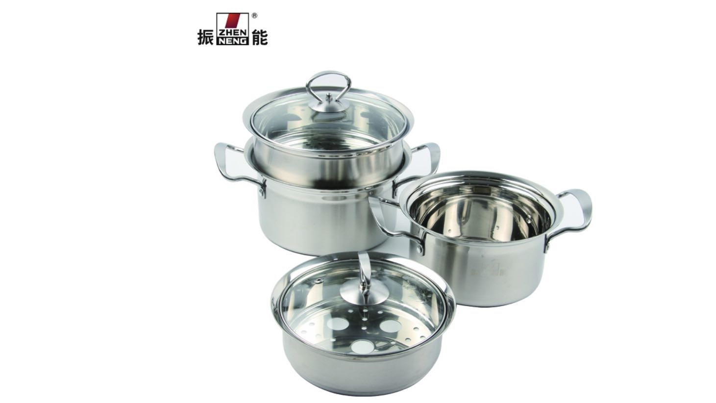  Quality Stainless Steel Thick Soup Pot with Professional Steamed Grid Manufacturer | ZHENNENG 
