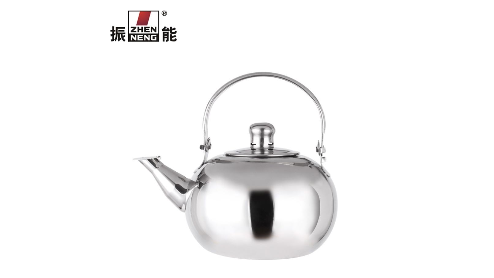  Best 0.9L capacity stainless steel tableware spherical kettle with boiling kettle 14cm boil water Kettle Company - ZHENNENG 