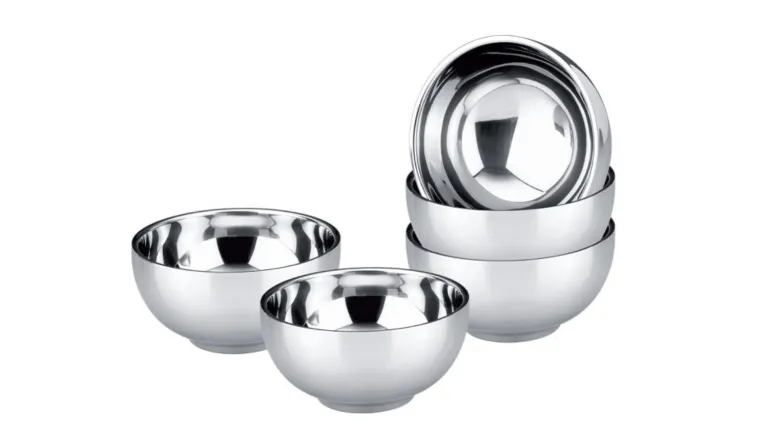 Unbekannt Set de 8 petits bols empilables en acier inoxydable, Acier inoxydable, argenté, 8 pcs 6 cm