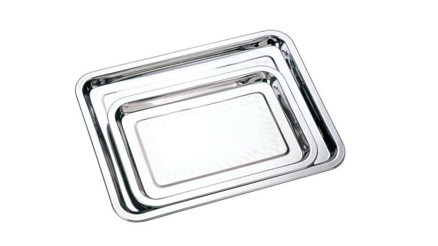  Best BBQ stainless steel serving trays metal wholesales square plate for Hotel restaurant Serving Tray Company - ZHENNENG 