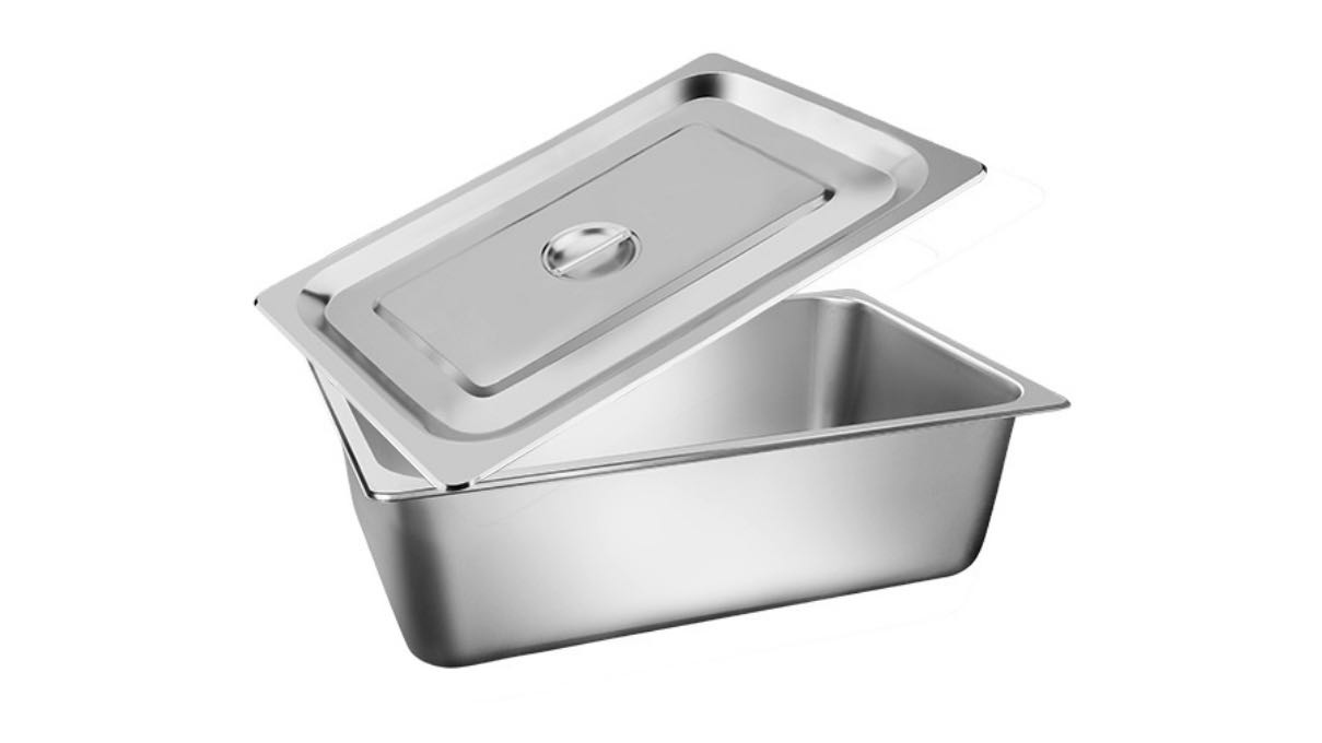  Best stainless steel full size steam table pans with cover Gastronorm pan for canteen restaurant Company - ZHENNENG 