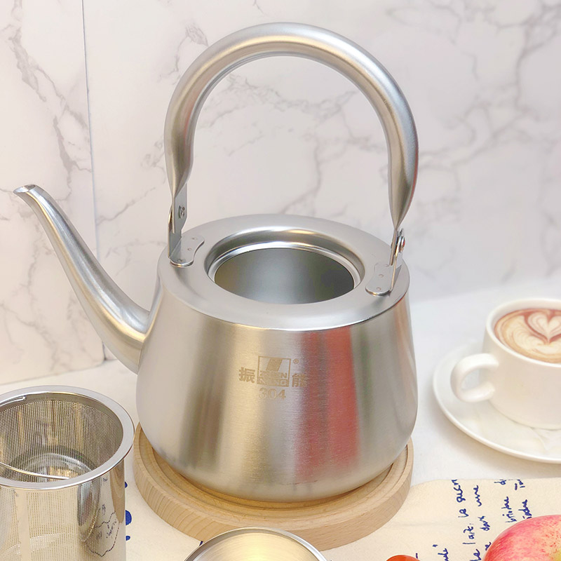 18/8 Stainless Steel Teapot With A Tiny Mesh Infuser Suitable For All Stove
