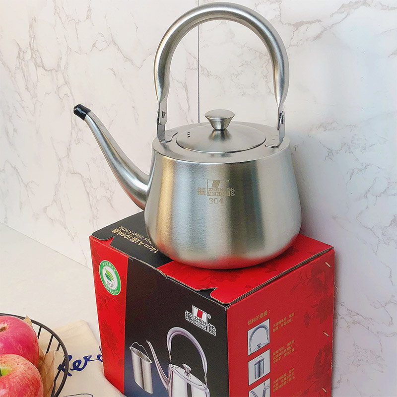 Stainless Steel Teapot With A Tiny Mesh Infuser Suitable For All Stove