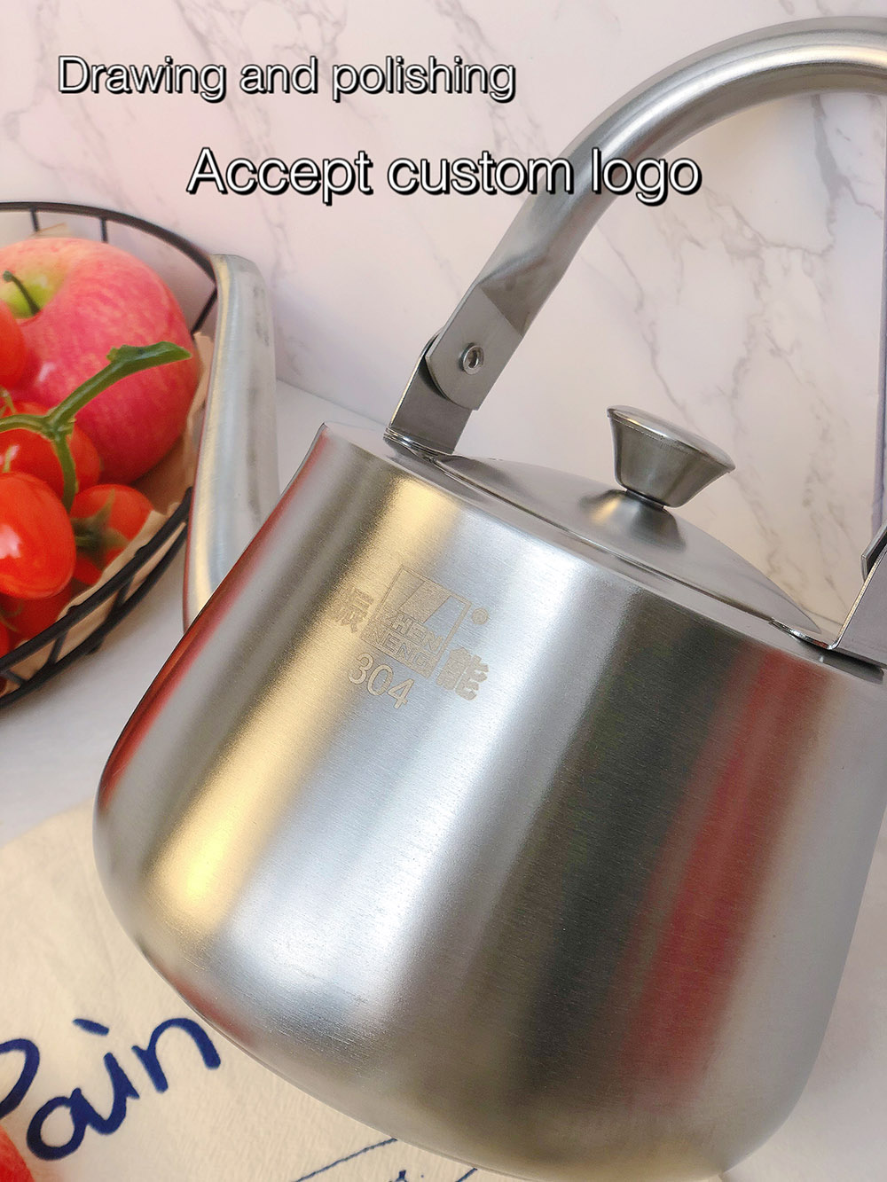 18/8 Stainless Steel Teapot With A Tiny Mesh Infuser