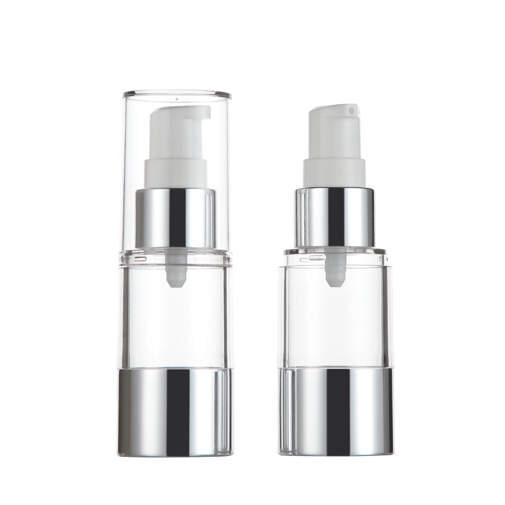 20ML Clear Airless Pump Bottles With Transparent Lid ZA22