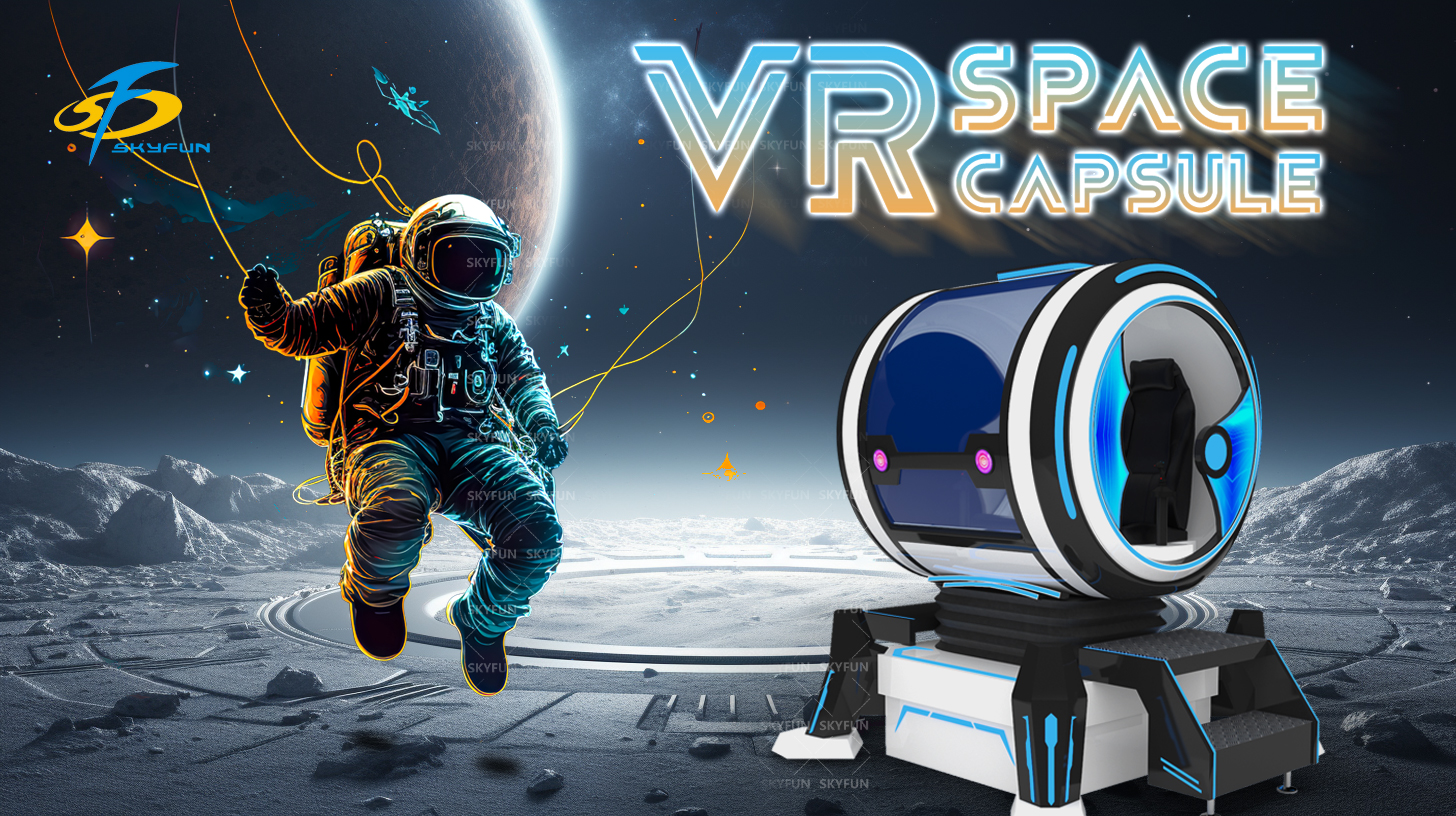 360° Space Capsule VR Simulator - Skyfun Double Seat VR Flight Game