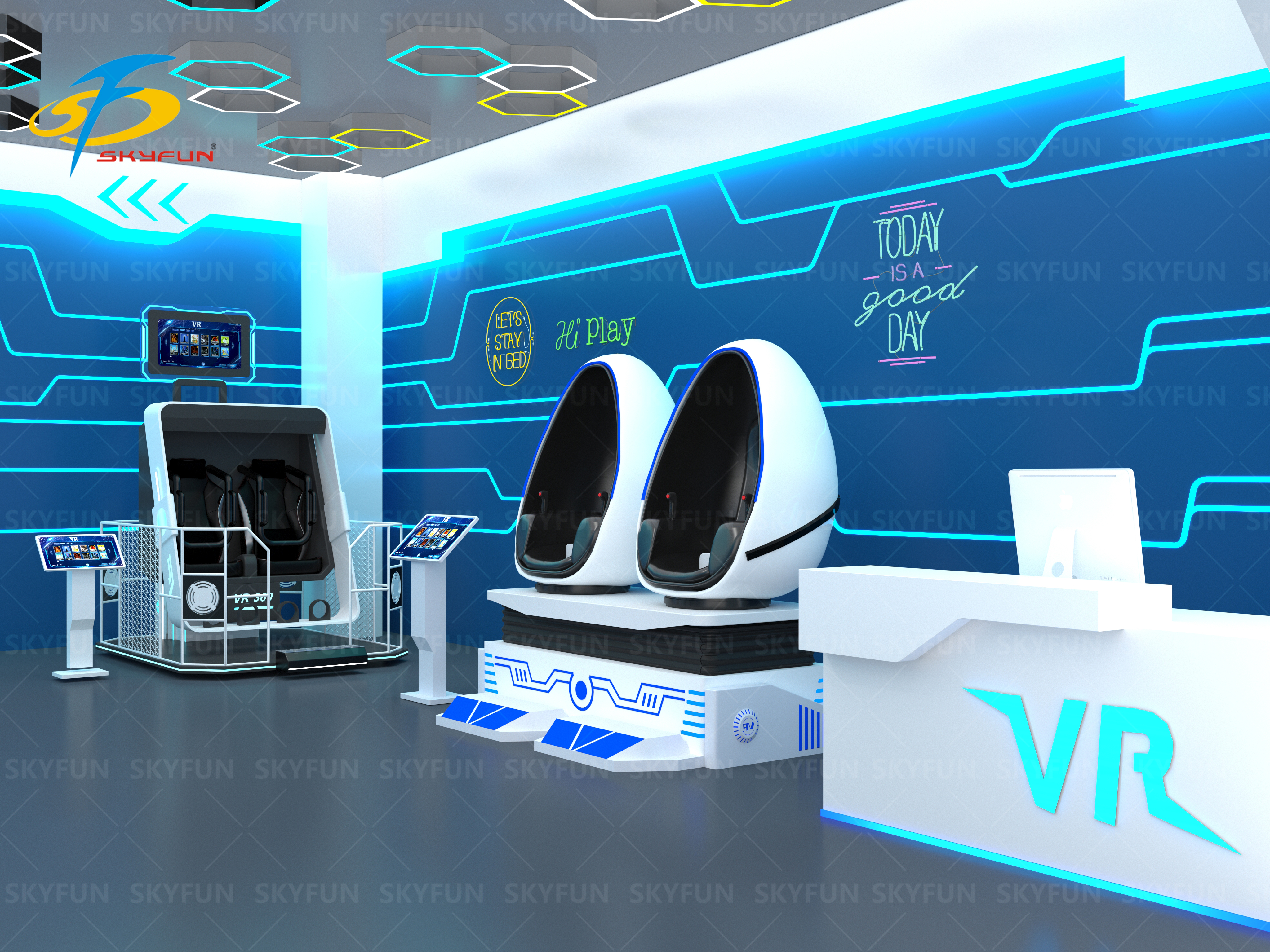Skyfun VR Roller Coaster Theme Park – Immersive Virtual Reality Games