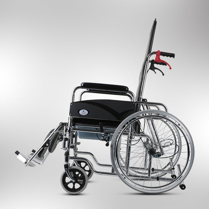 high back commode wheelchair