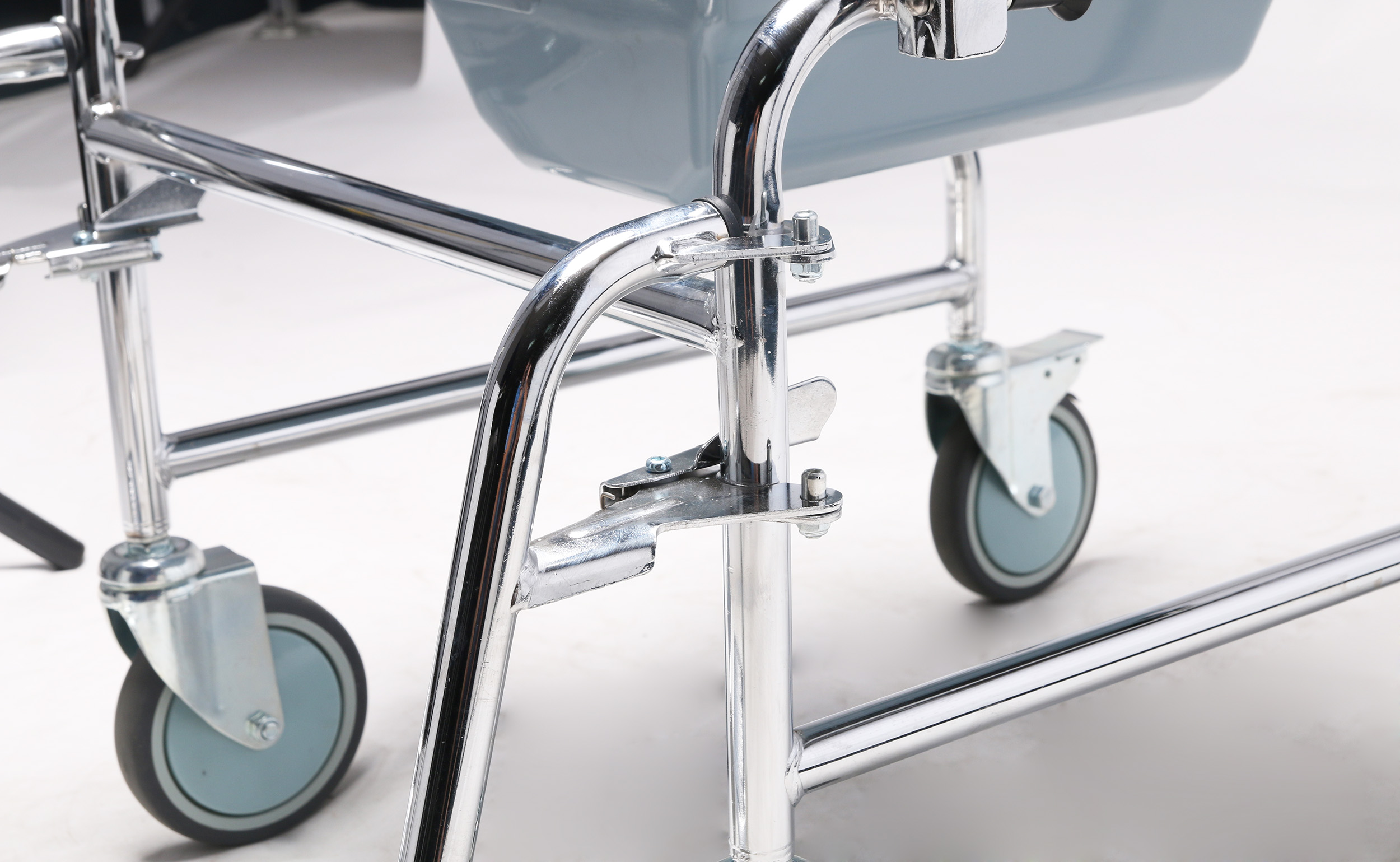steel commode wheelchair