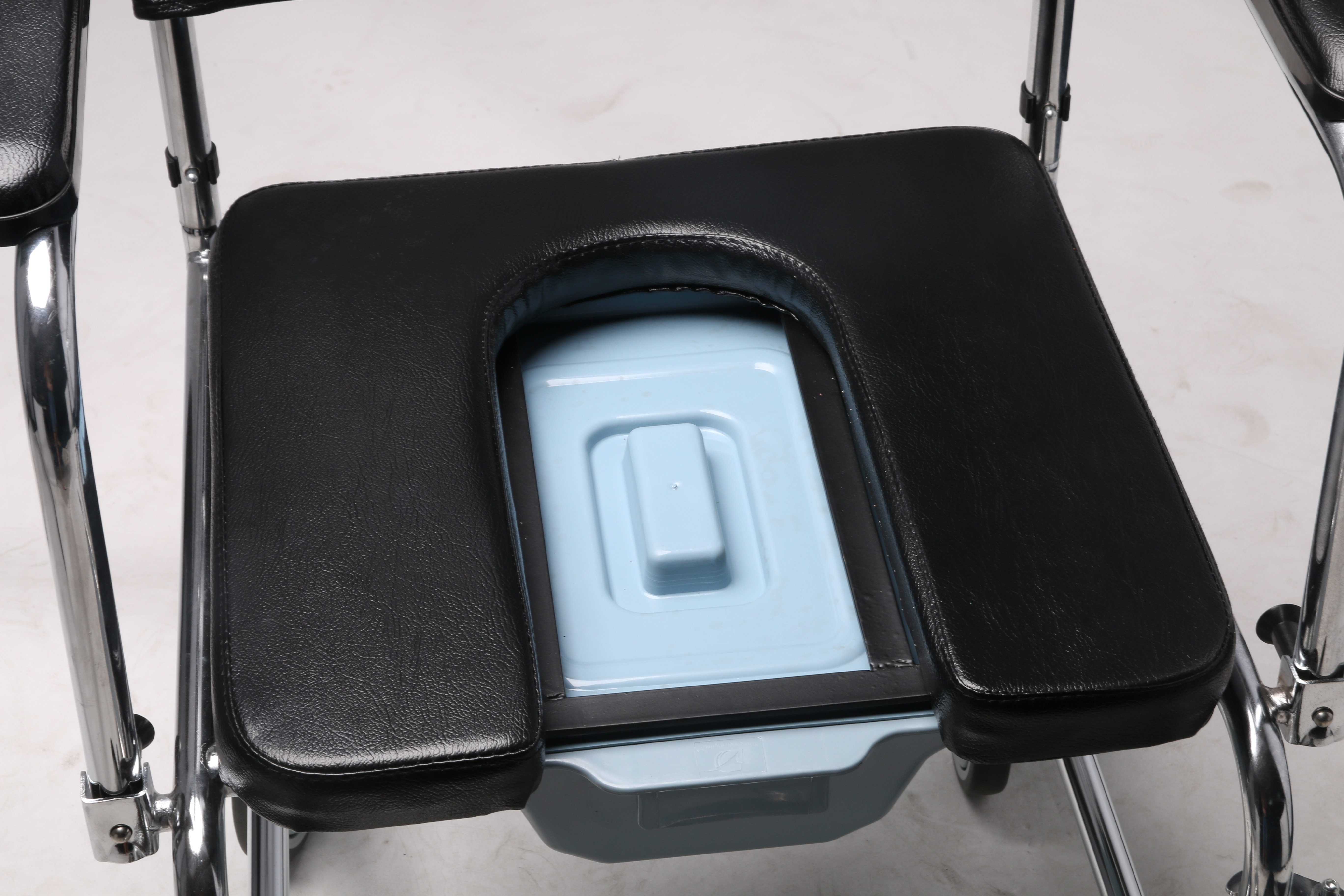 steel commode wheelchair