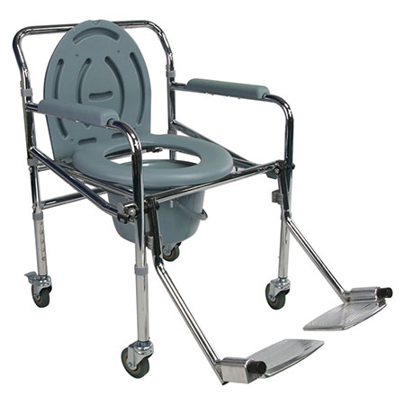 commode shower chair with wheels