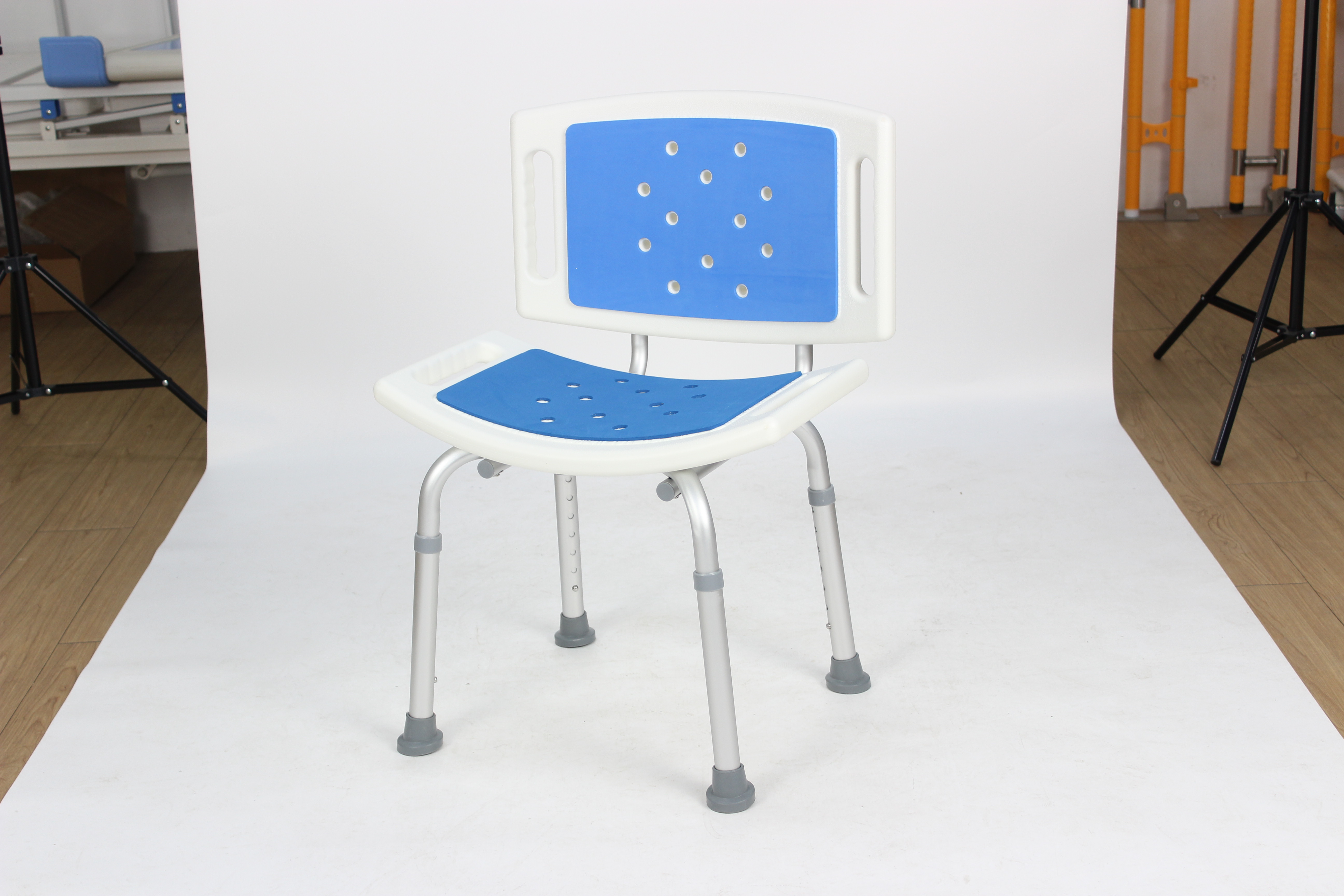 Dayang Backrest and seat with blue EVA sheet Height adjustable shower