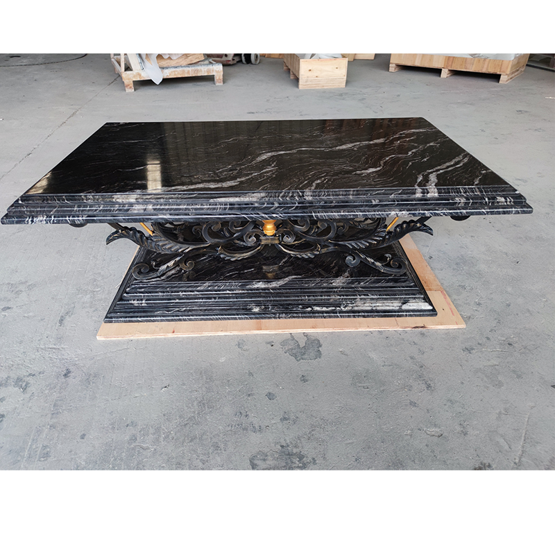 Cosmic black granite coffee table for sale GoldtopFurniture