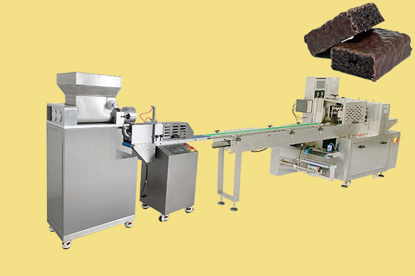 Generation 4 protein bar extruder and flow wrapping machine picture