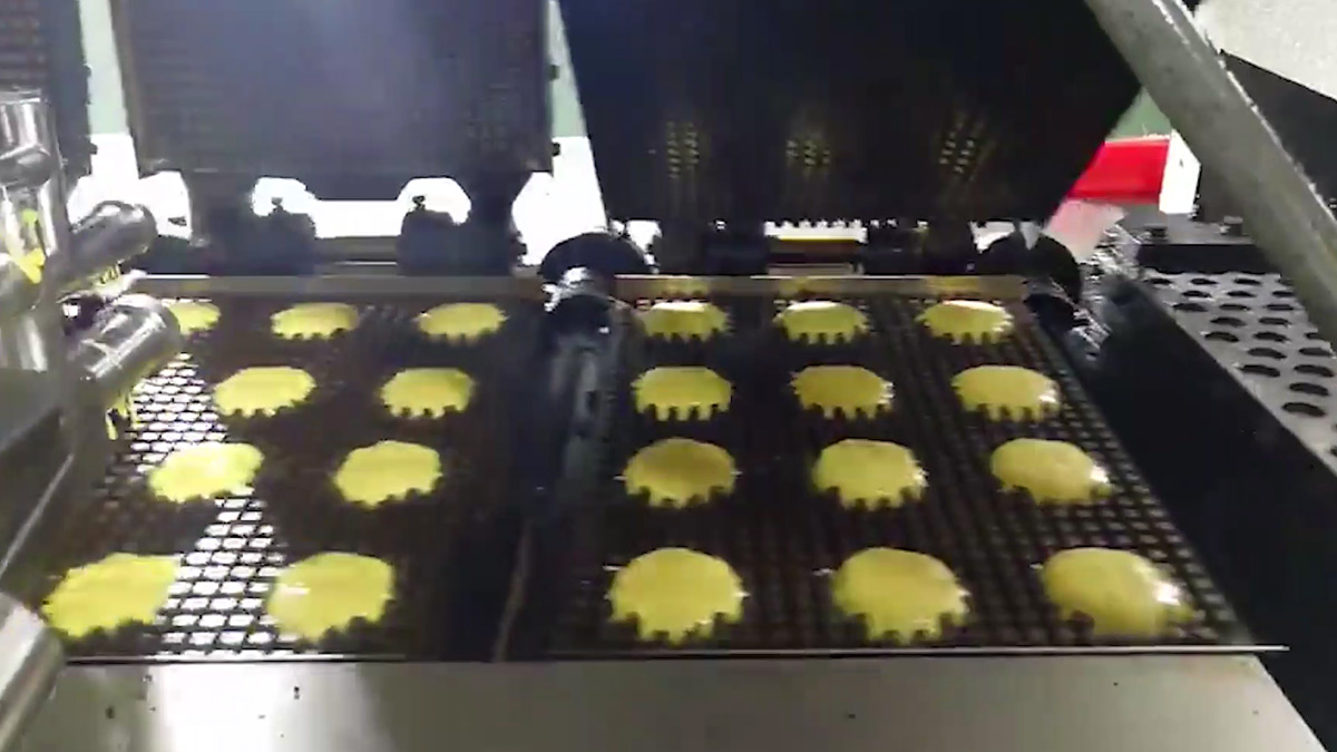 Mesin waffle lembut 304 keluli tahan Customizable model Kehua