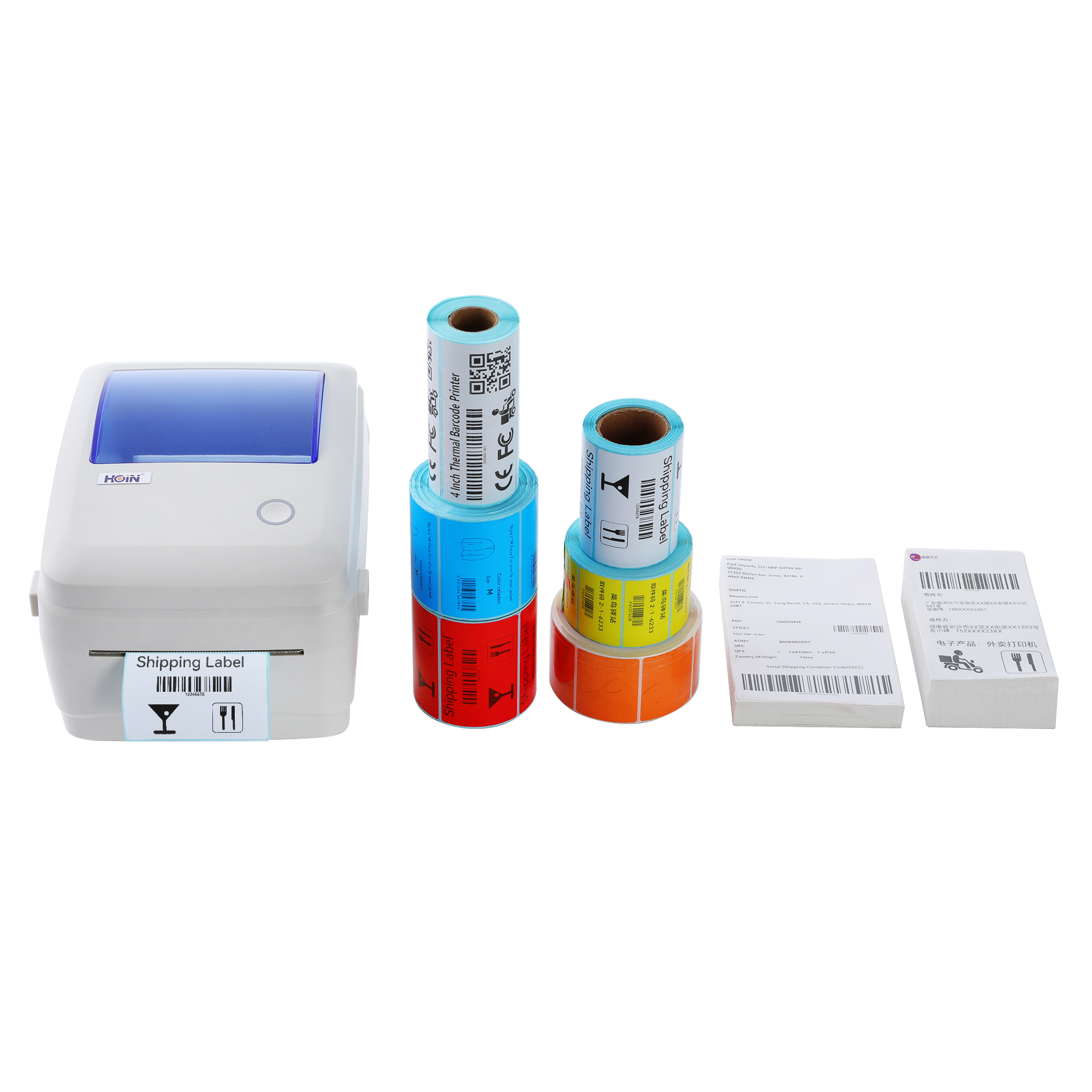 HOIN HOPHQ480 Wireless Bluetooth thermal price label barcode printer