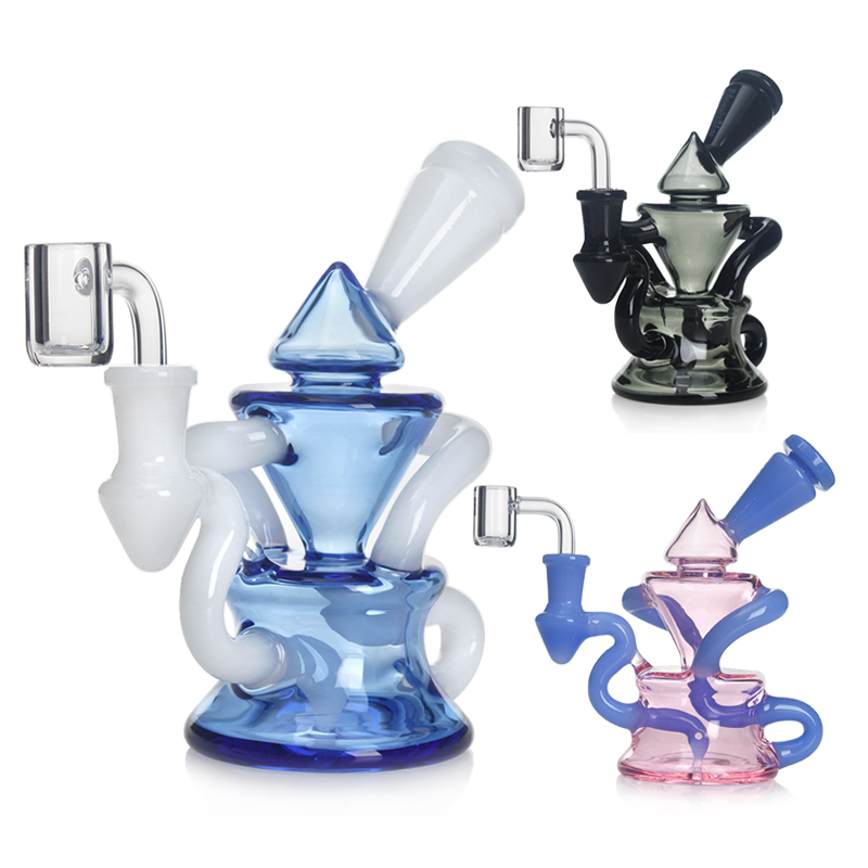 Customized Phoenix Star Recycler Dab Rig Portable Dab Rig With Insert ...