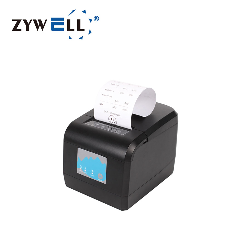 ZYWELL Imprimante de reçus thermique directe sans encre de bureau plus petite de 80 mm ZY908