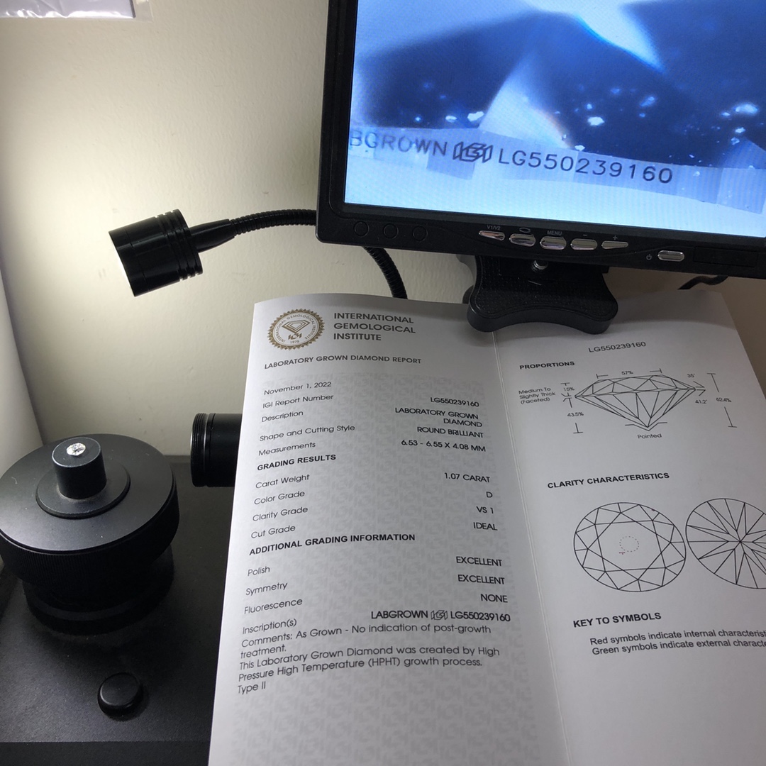 Round Shape Lab Grown Diamond Price List Ct Ct Igi Certificate