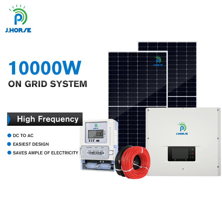 Customized JHORSE High Quality 10KW On grid solar energy system for