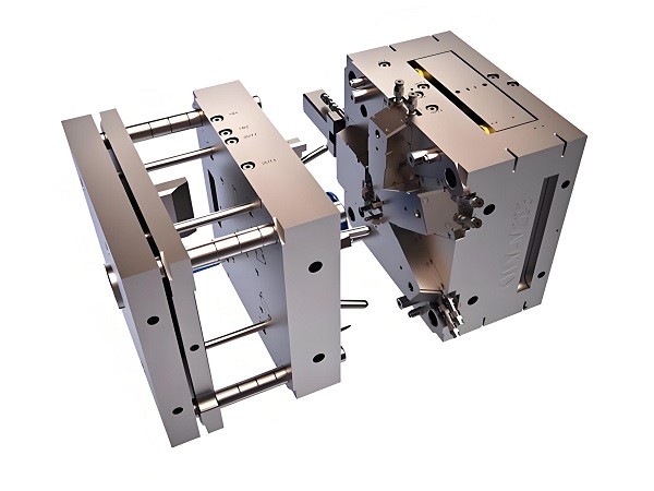 Semi-hot runner molds