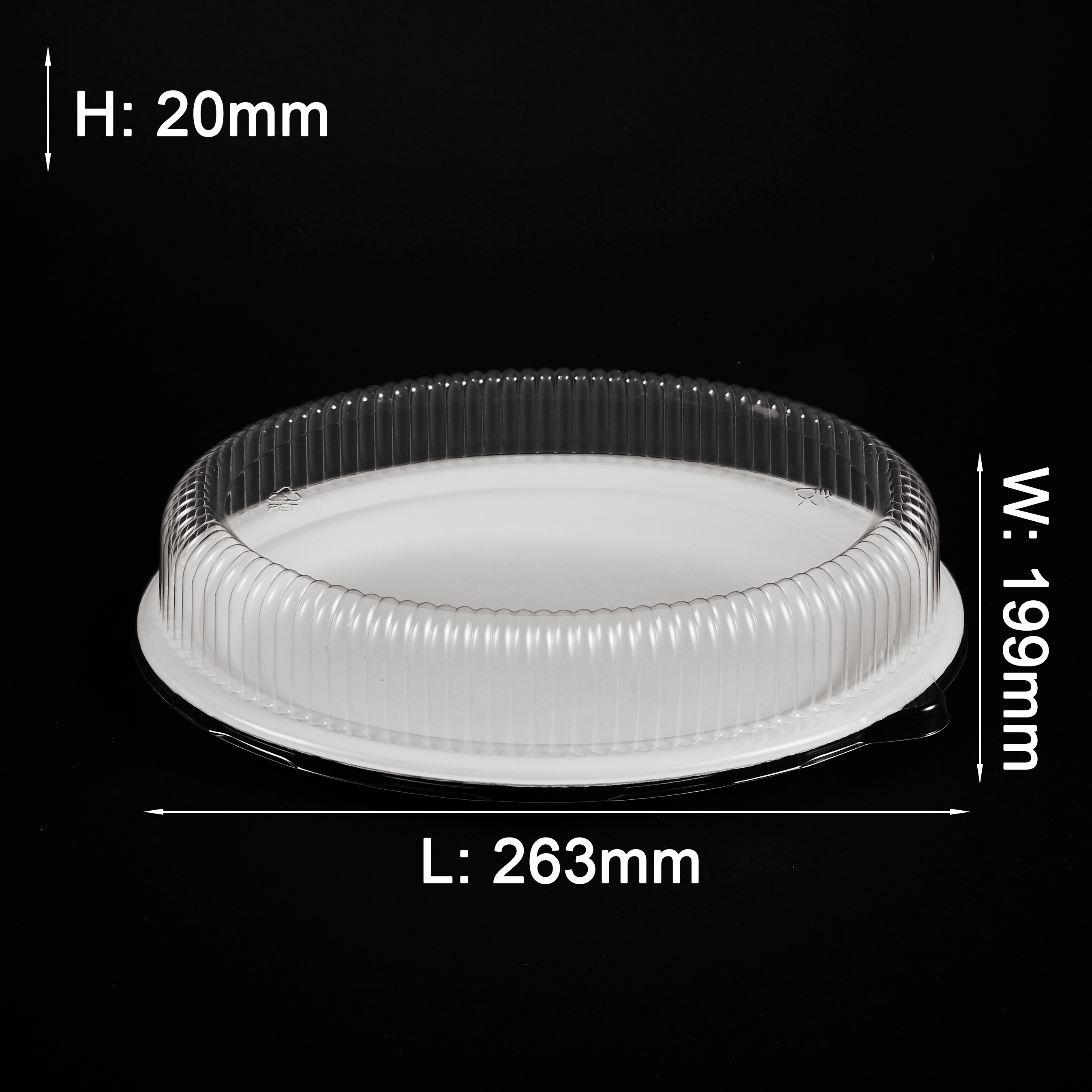 bagasse oval plate