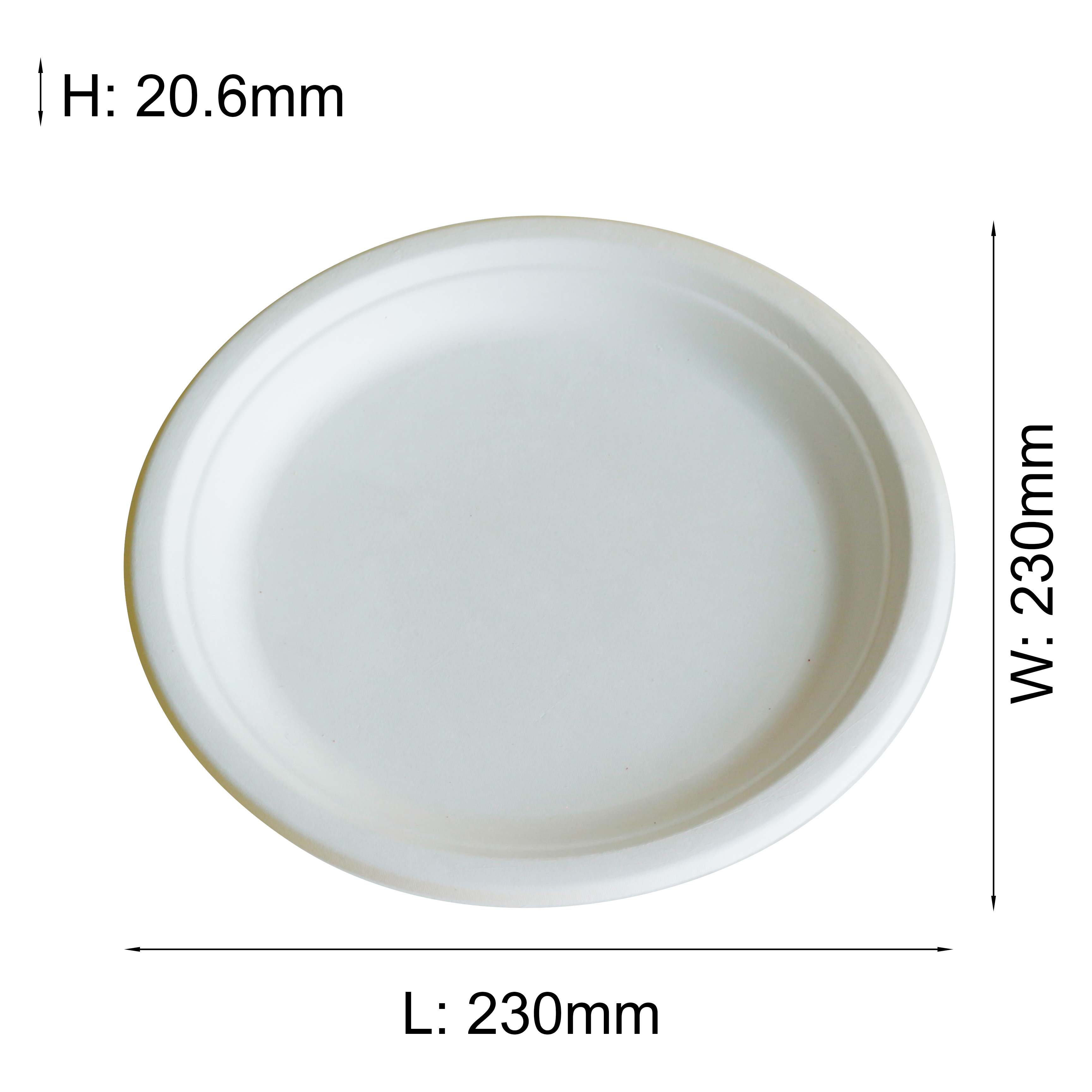 9inch bagasse plate