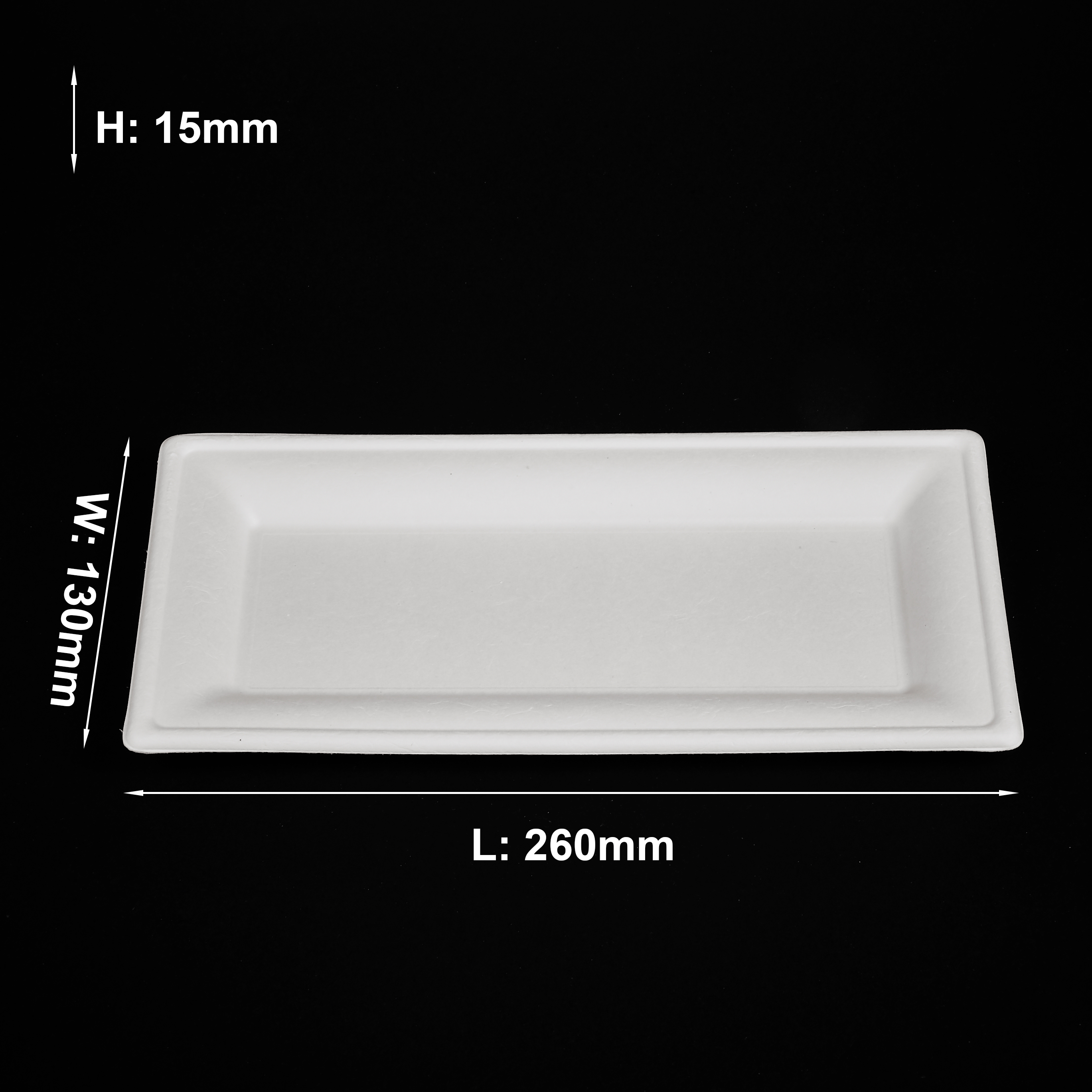 bagasse rectangle plate