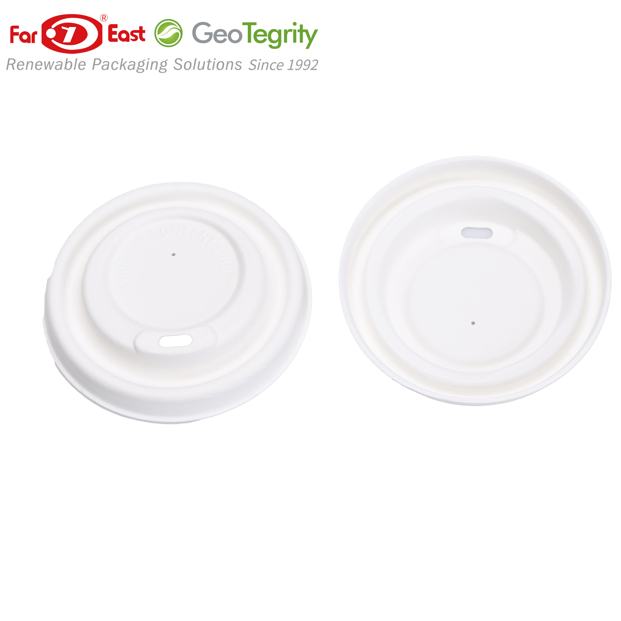 double clip pulp molding lids