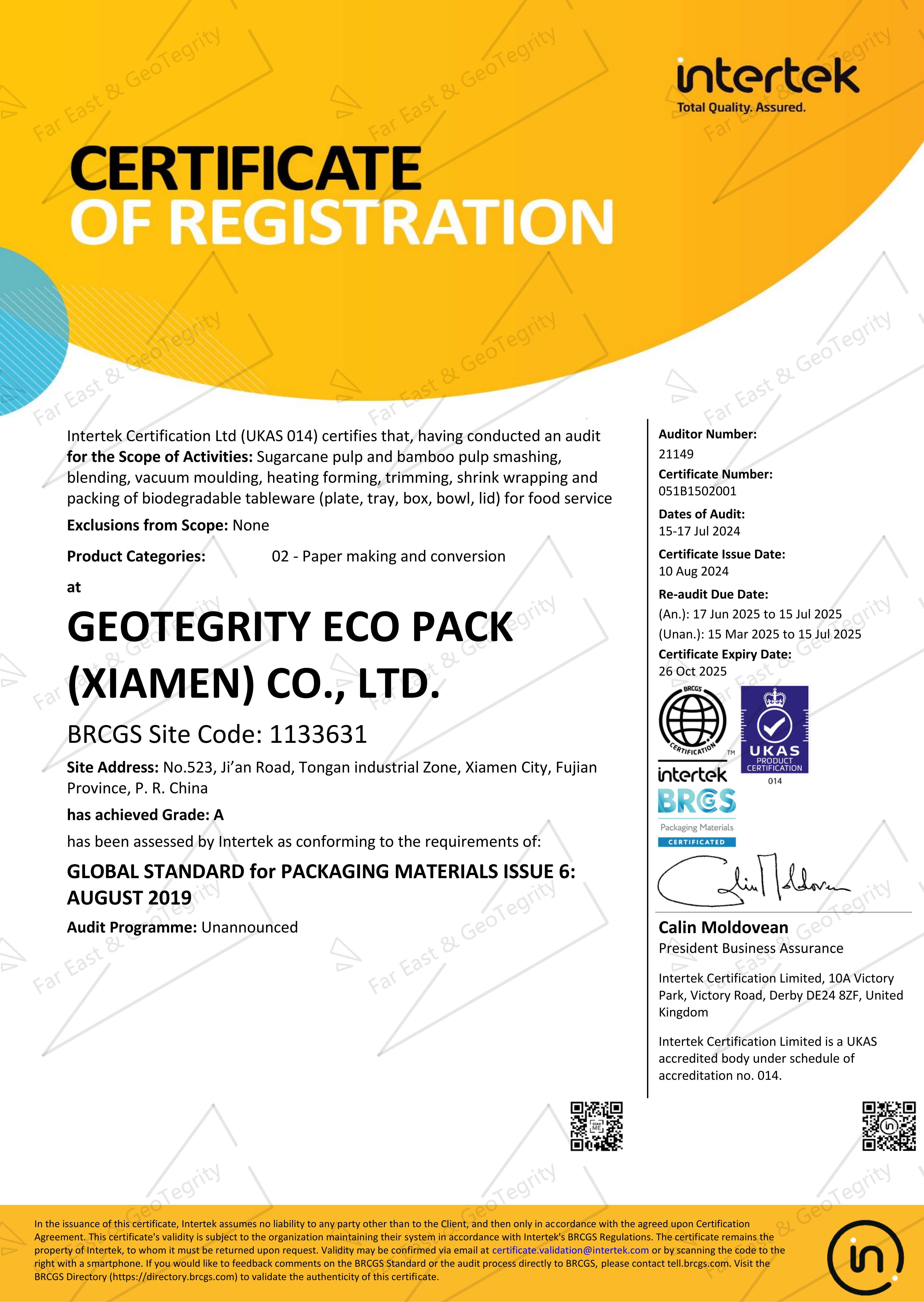 GeoTegrity BRC