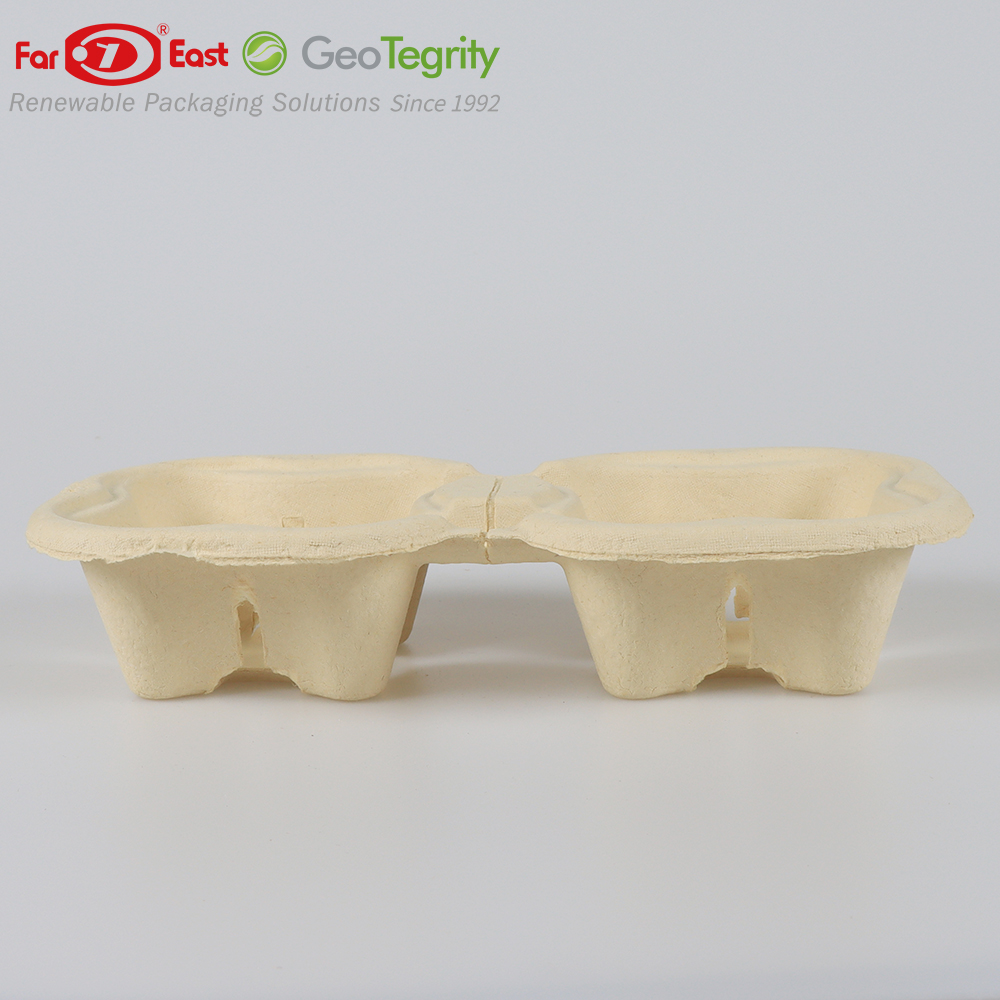 Disposable Eco-friendly Biodegradable Bamboo Pulp Take Out 2-C Cup ...