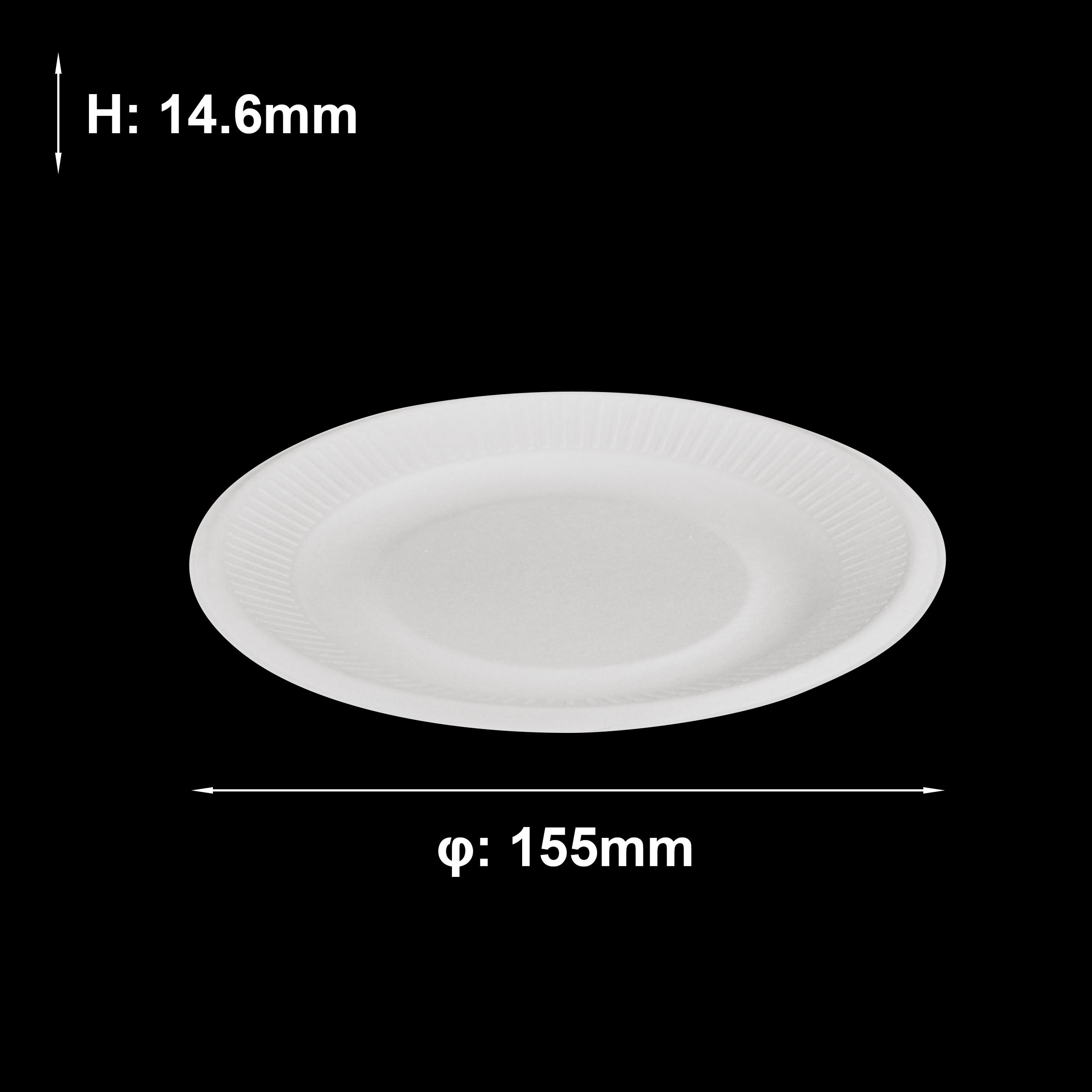 bagasse ribbed plate